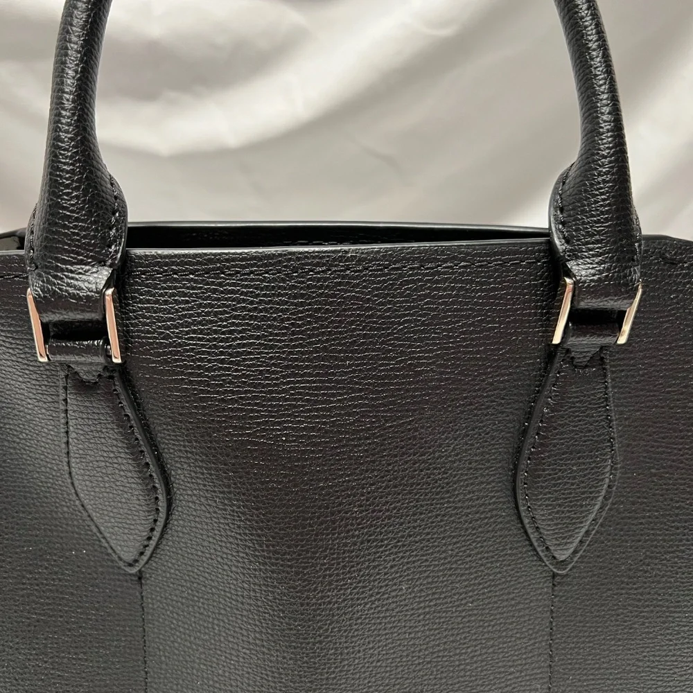 Kate Spade New York Darcy Small Satchel - Black Pebbled Leather Purse